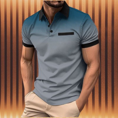 Men's Premium Gradient Polo Shirt