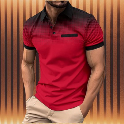 Men's Premium Gradient Polo Shirt